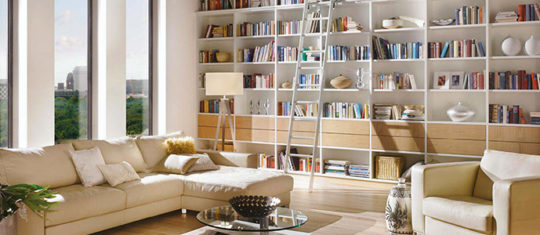 bibliotheque sur mesure en bois