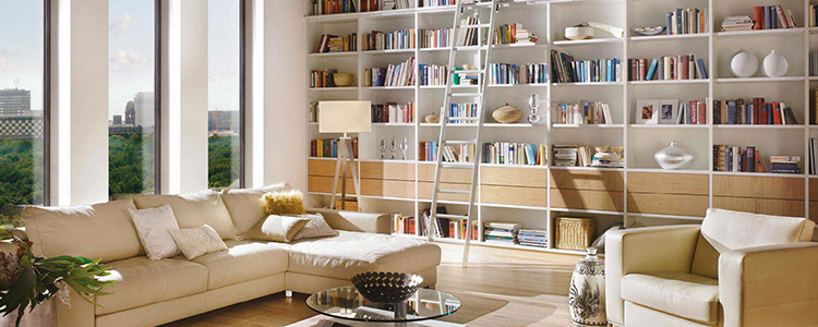 bibliotheque sur mesure en bois