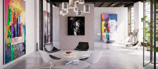 œuvres d'art à la maison